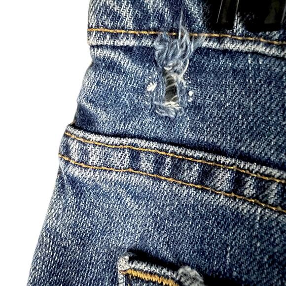 Vintage 90s Women's Levi's 512 Tapered Red Tab Blue Jeans - Size 12 Long - Picture 4 of 10